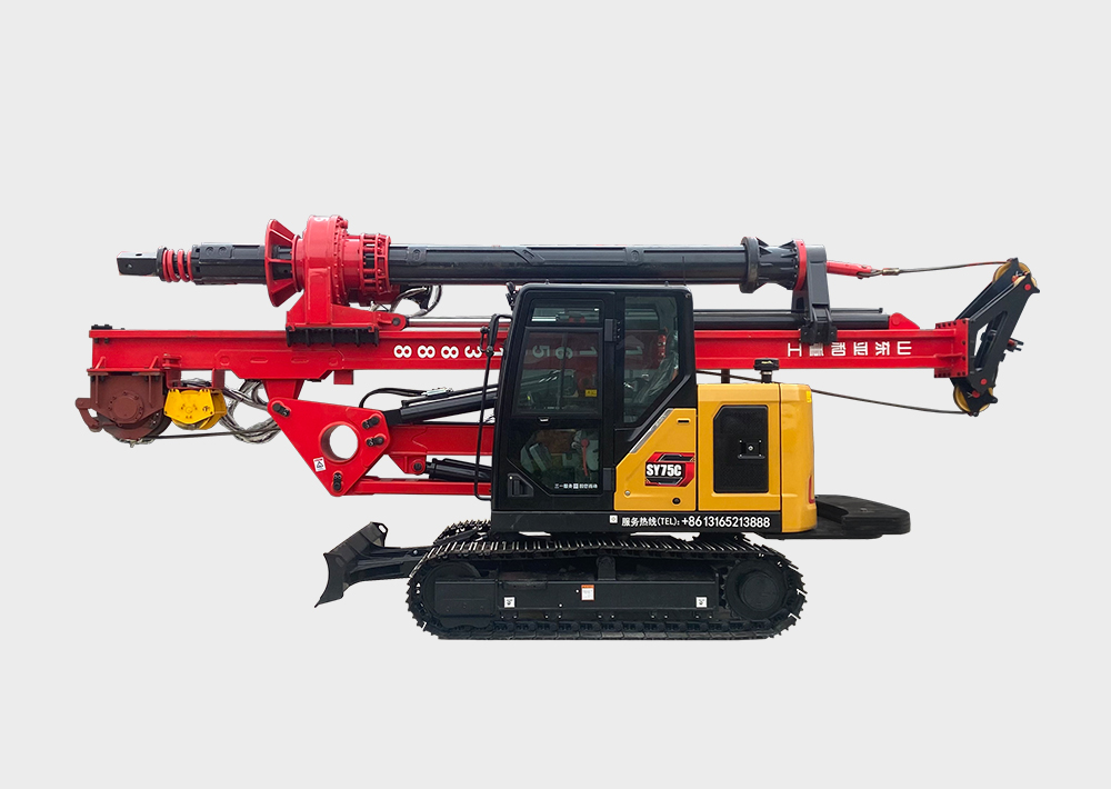 三一75挖機改裝小型旋挖鉆機